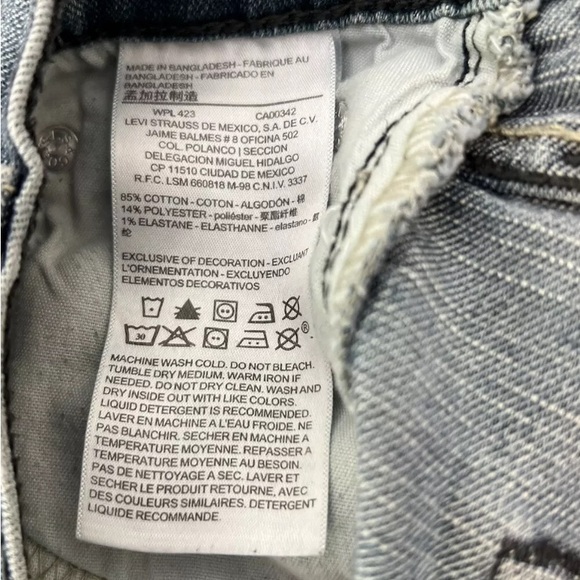 Women’s Levi Signature Skinny Strauss Jeans Riveted Sz 26 - Picture 5 of 5